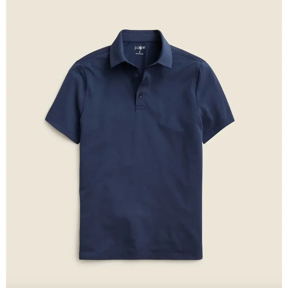 J.Crew Performance Pique Polo Shirt Mens Evening Sky Classic Fit Navy XXL NWT